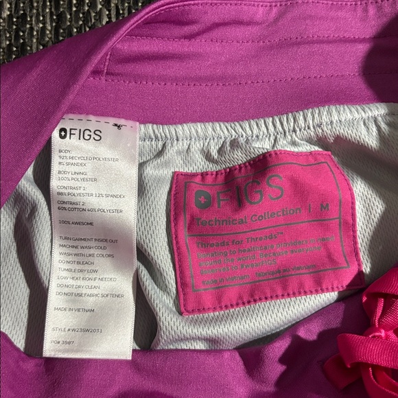 Figs Zamora jogger pink ombre - Picture 3 of 7